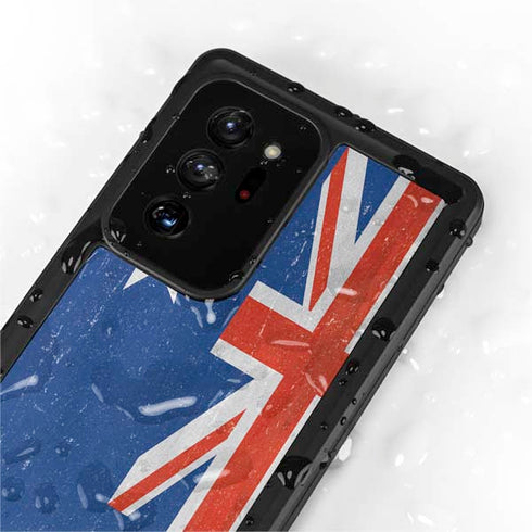 Australia Flag Distressed Galaxy Note20 Ultra 5G Waterproof Case